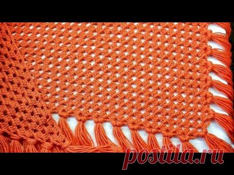 Шаль "бабушкин квадрат"