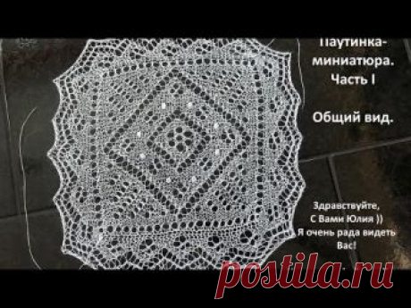 Паутинка-миниатюра. Часть 1. Общий вид.