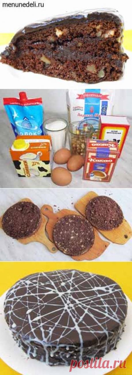 Шоколадный торт с грецкими орехами- рецеппт с фото и отзывами / Меню недели