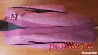 . Кардиган платингом Доброго времени суток всем Странамамочкам.Недавно связался у меня женский кардиган 64 размера. Пожелания были - легкий меланж, без застежки.