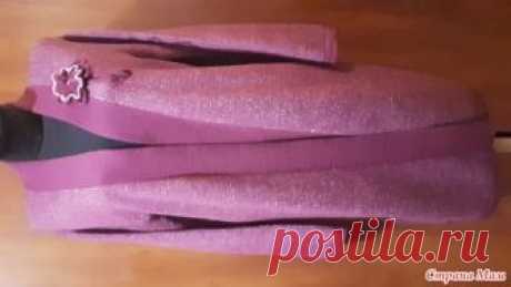 . Кардиган платингом Доброго времени суток всем Странамамочкам.Недавно связался у меня женский кардиган 64 размера. Пожелания были - легкий меланж, без застежки.