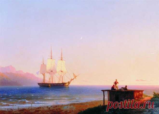 Frigate under sails, 1838 - Ivan Aivazovsky - WikiArt.org