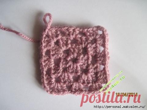 Плед крючком