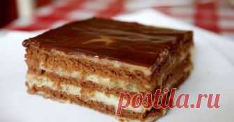 Попробуйте этот невероятно вкусный торт без выпечки. Это нереально вкусный шоколадно-банановый торт. Готовится не больше 15 минут, по желанию, можете оставить его пропитаться. Никто не догадается, что там...