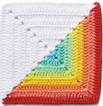 ТОП-10 ярких, блистательных, современных схем любимого всеми бабушкиного квадрата! | Вязалки Веселого Хомяка | Дзен