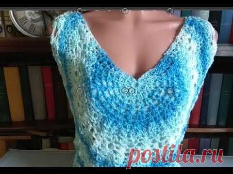Топ с ананасами от круга