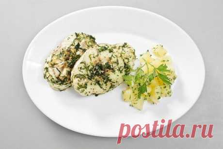 Хек под чесночным соусом с зеленью - Dynastyofchefs.ru