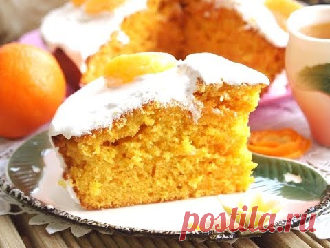 Мандариновый ПИРОГ👍 Простой рецепт! ОЧЕНЬ вкусно👍