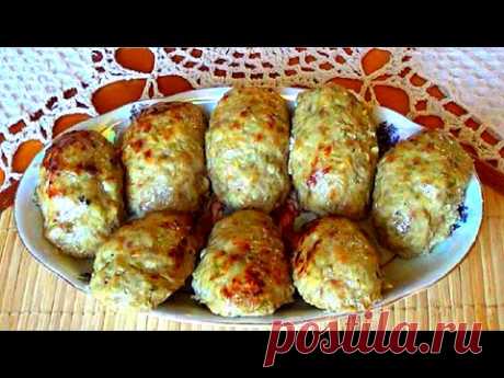 Котлеты рецепт. С кабачками в духовке. Простой пошаговый рецепт.