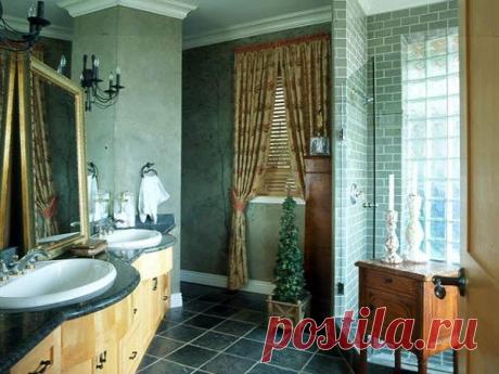 Дизайн проходной ванной комнаты