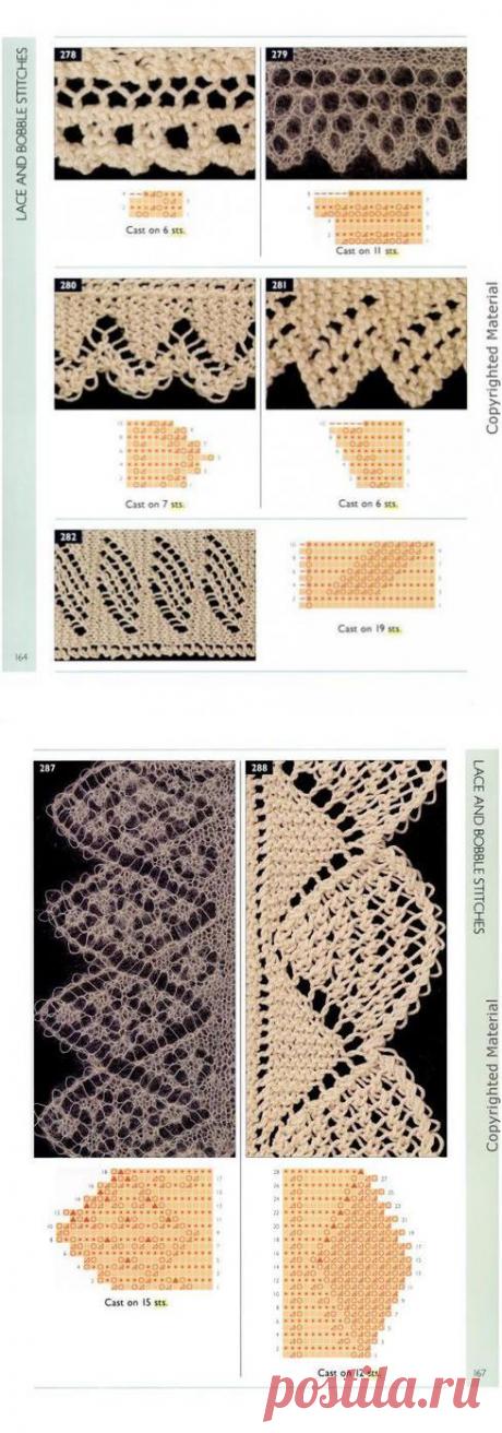 Кайма и отделочка спицами.