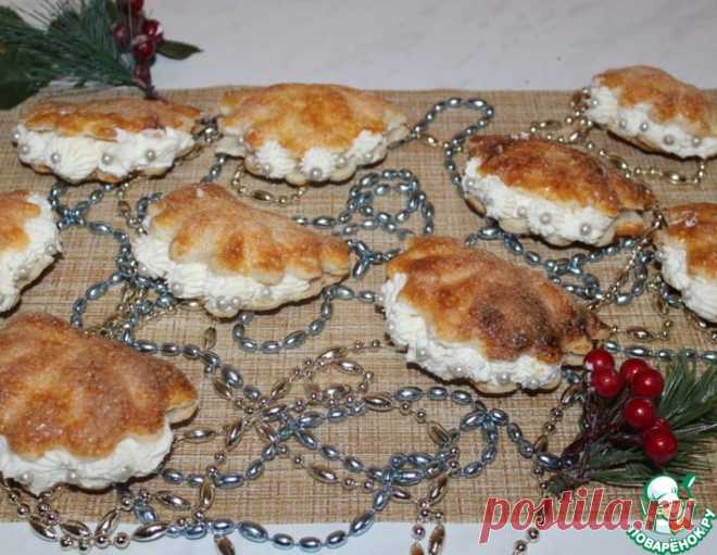 Ракушки из слоёного теста – кулинарный рецепт