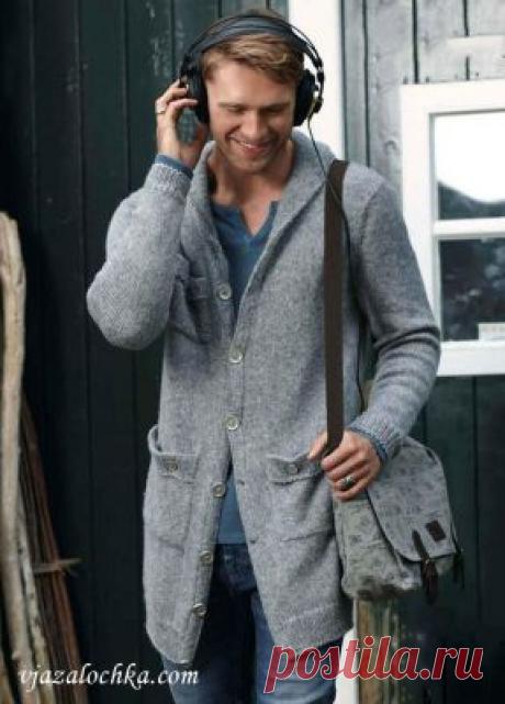 Мужской вязаный кардиган. Размеры: 46/48 (50/52 - 54/56) 58

Вам потребуется

Пряжа (48% овечьей шерсти, 30% шерсти альпака, 22% полиамида; 240 м/ 50 г) - 400 (450 - 500) 550 г светло-серой.
Спицы № 3 и 4,5; 2 пары круговых спиц № 4 длиной по 120 см.