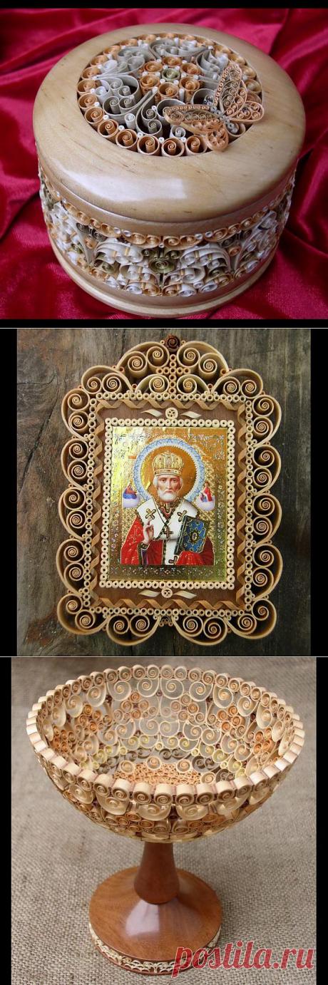 Древесная, сожская или гомельская скань - различные названия инкрустации деревянной стружкой.
"СОЖСКАЯ СКАНЬ"- ИНТЕРЕСНЫЕ РАБОТЫ МАСТЕРОВ.