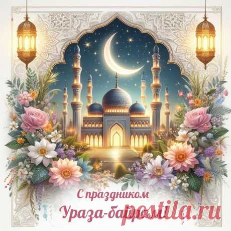 Поздравляю вас и вашу семью со священным праздником Ураза Байрам!