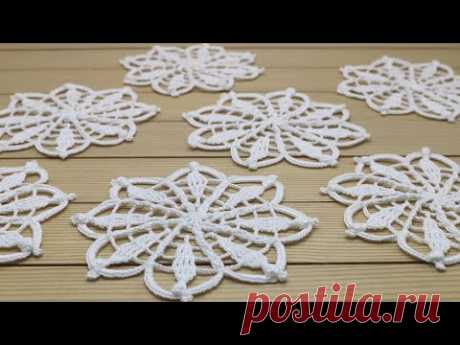 Ажурный МОТИВ вязание крючком мастер-класс  Crochet flower motif patterns tutorial