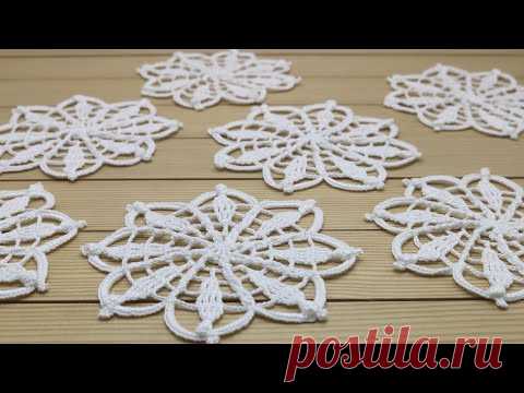Ажурный МОТИВ вязание крючком мастер-класс  Crochet flower motif patterns tutorial