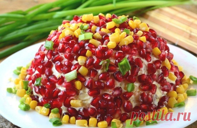 САЛАТ НА НОВЫЙ 2018 ГОД «РИЧАРД» С ГРАНАТОМ | Самые вкусные кулинарные рецепты