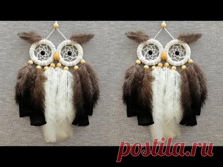 DIY como hacer un ATRAPASUEÑOS de BÚHO | DIY Owl Dreamcatcher