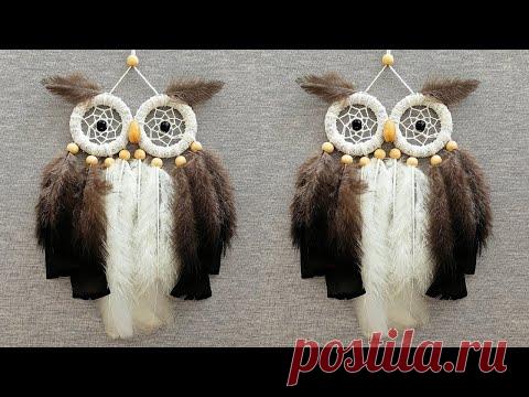DIY como hacer un ATRAPASUEÑOS de BÚHO | DIY Owl Dreamcatcher