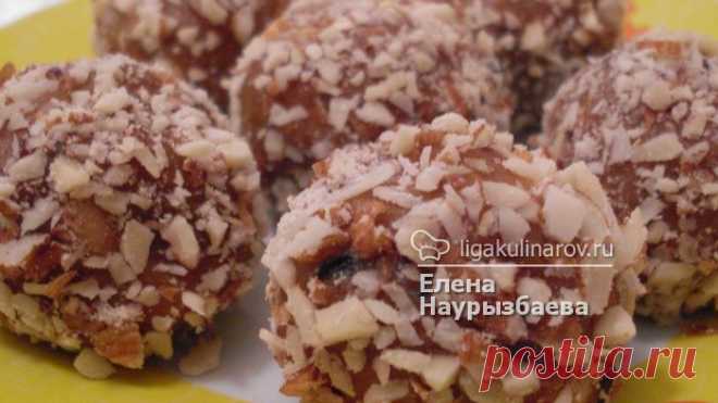 Пирожные на сгущенном молоке с сухофруктами и орехами – рецепт с фото от Лиги Кулинаров, пошаговый рецепт