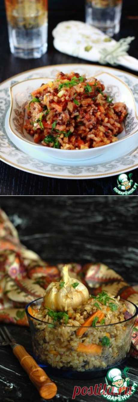 Постный плов с чечевицей - кулинарный рецепт