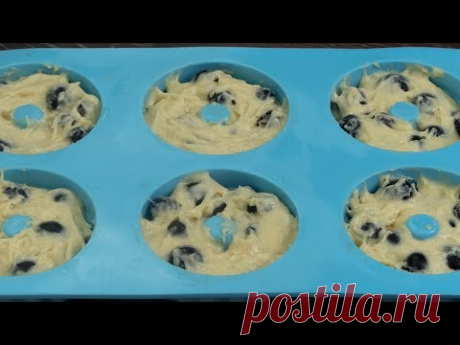 Удивительный рецепт пончиков с черникой! | Appetitno.TV
