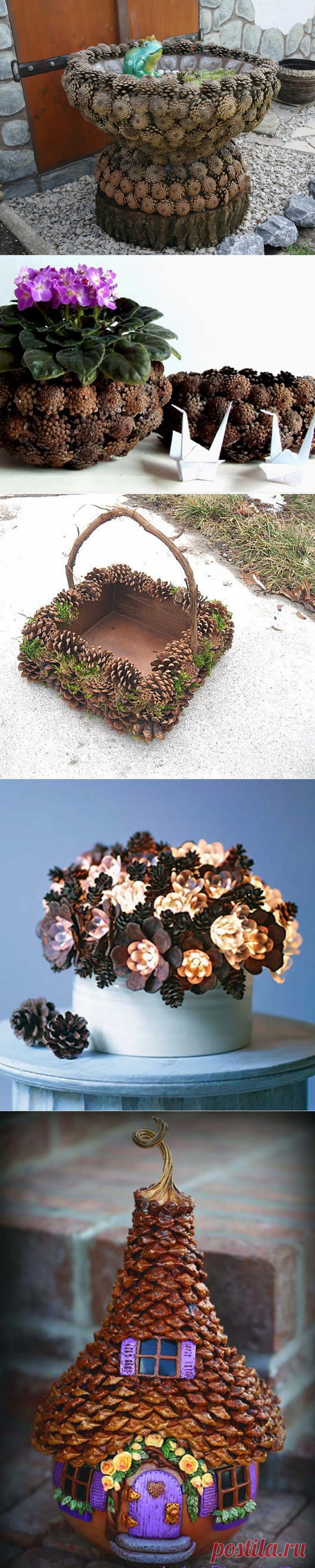 Поделки из шишек своими руками
