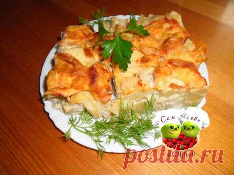 Картофельная запеканка рыбная