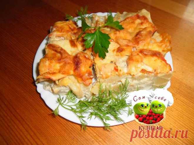 Картофельная запеканка рыбная