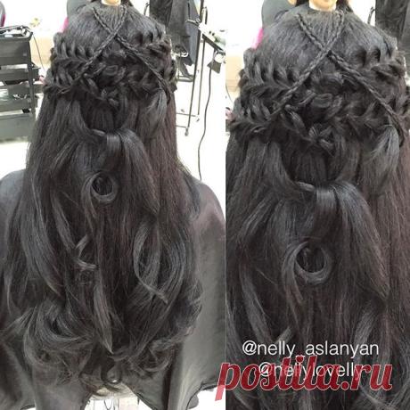 Вдохновляйте и вдохновляйтесь ))) ещё косы от меня ) #неллиасланян#прическаотнеллиасланян
