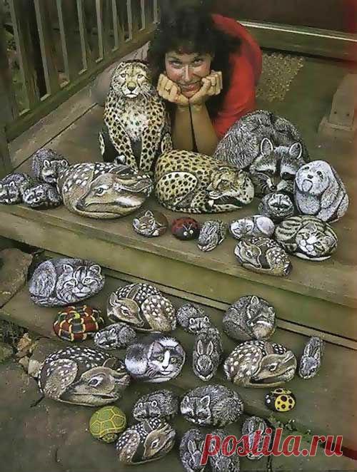 РОСПИСЬ КАМНЕЙ...мастер-классы... идеи для подарков... идеи для дачи...