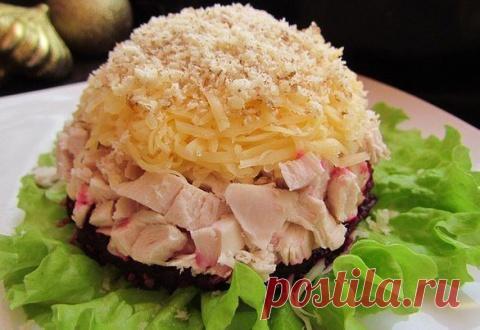 Интересный и очень вкусный салат «Кучеряшка». Станет вашим любимым