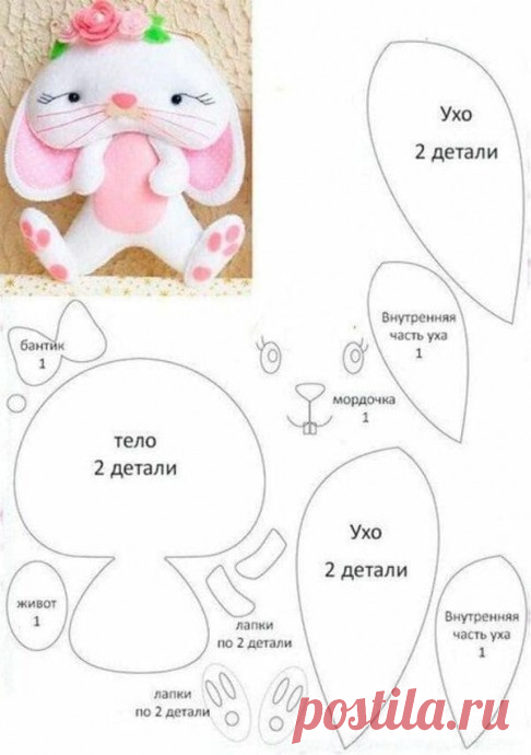 Мягкие игрушки-зайки