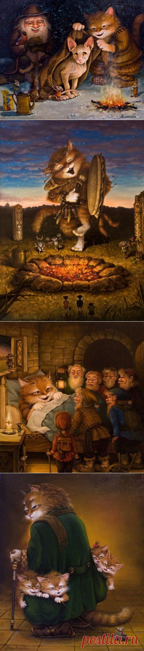 Сказка от художника Александра Маскаева / Декупаж / Картинки для декупажа