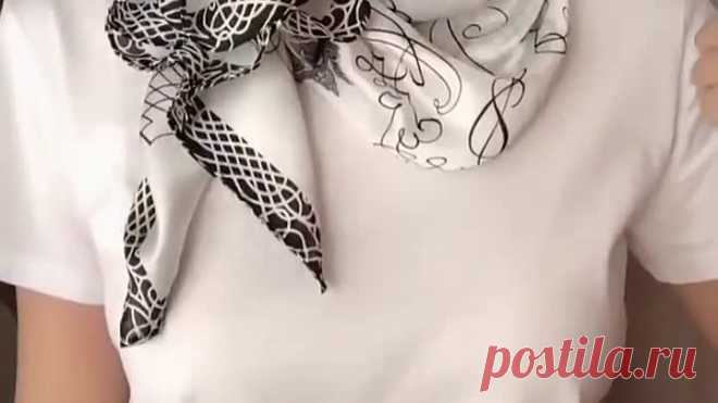 Платочки на шее - как красиво завязать?