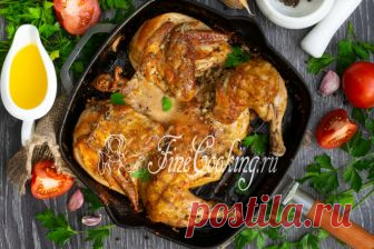 Цыпленок табака (тапака) Необыкновенно вкусное блюдо грузинской кухни, приготовить которое может любой желающий.
