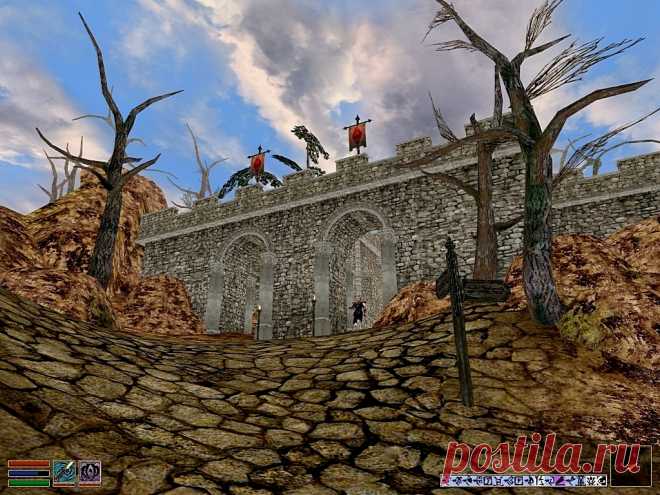 Форт Легиона Лунной Бабочки (Moonmoth Legion Fort).
Расположен неподалеку от Балморы у дороги, ведущей в восточную и южную часть Вварденфелла, что очень удобно для нас, геймеров, особенно в начале игры, когда возвращаемся из очередного похода в родной город изрядно потрепанные, но с деньгами. В форте, как и положено, имеется святилище Имперского культа, кузнецы, торговцы и учителя навыков. Начальствует в укреплении Рыцарь-Протектор Радд Твердосердечный, именно он выдаст несколько квестов...