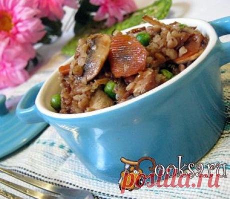 Гречка с грибами и овощами фото рецепт приготовления