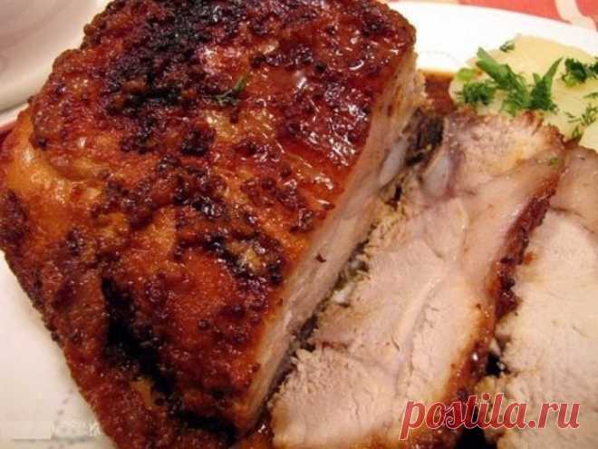 Ароматная и сочная буженина в горчично-медовом соусе — Фактор Вкуса