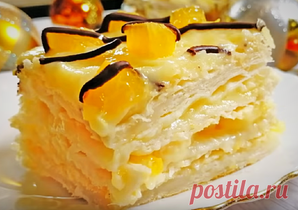 Рецепт: Новогодний торт за 15 минут | Tasty Food | Яндекс Дзен