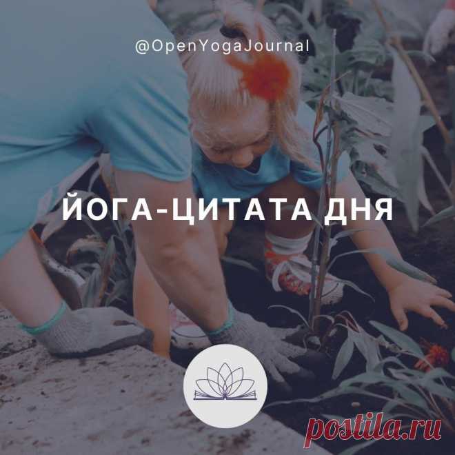 ЙОГА-ЦИТАТА ДНЯ: О ВЗАИМОДЕЙСТВИИ С МИРОМ.
Цитата из статьи: "Йога ключ к себе"
Кто-то по жизни идёт путем помощи другим живым существам в избавлении от страданий. Следуя рекомендациям йоги относительно последовательности соблюдения принципов: в первую очередь, Доброты к себе и окружающим, во вторую, Эффективности и нерастрачивания сил на посторонние дела, и только потом активная помощь другим, — нам всегда будет хватать сил и энергии для жизни.