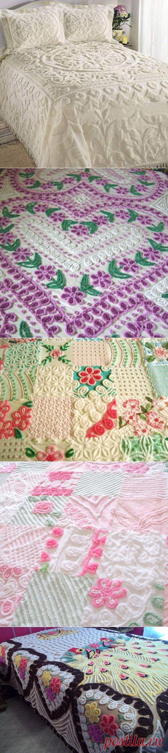 Вязание крючком - покрывало " Лотосы " ~ символ чистоты и невинности