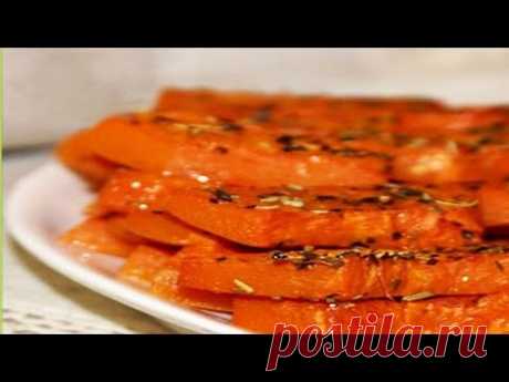 Тыква запеченная в духовке. | Pumpkin baked in the oven.