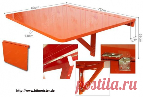 Компактный складной столик с чертежом — Сделай сам, идеи для творчества - DIY Ideas