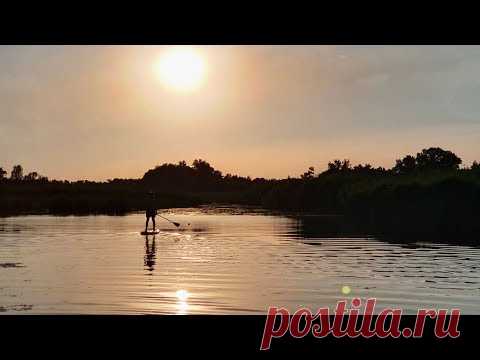 Заплыв на сапах. Компания из 17 человек! Атмосферно и весело!