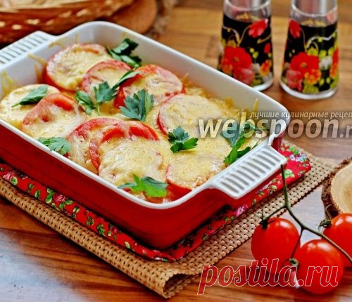 Запечённые баклажаны с картофелем