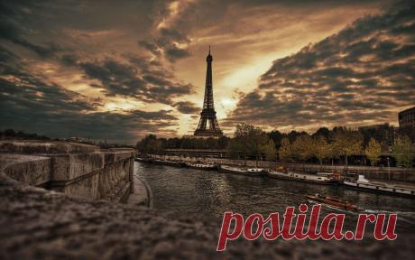 Обои центр Парижа) для рабочего стола