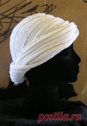 Эффектная шапка-тюрбан