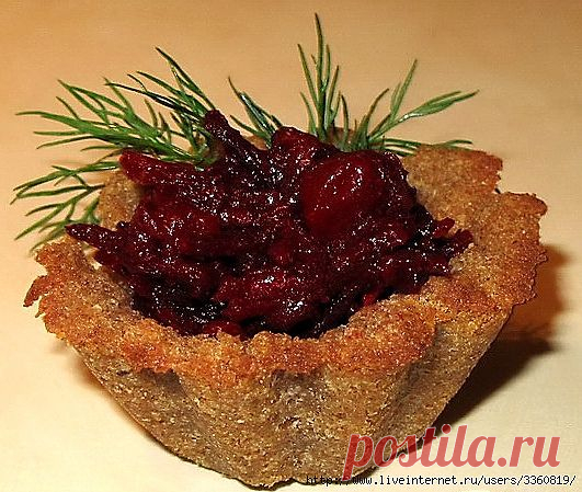 Свекольная икра в хлебных корзиночках | Давай поговорим